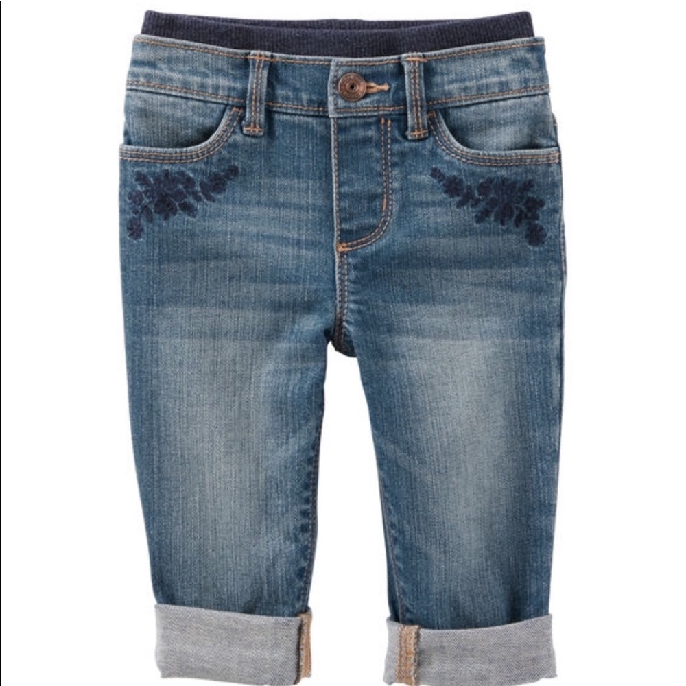 Baby Girl Embroidered Jeans